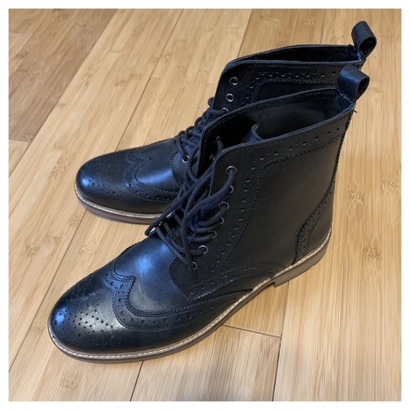 Bachrach Other - BACHRACH BLACK LACE UP BOOTS |NWOT|